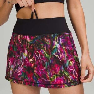 Lululemon Pace Rival Mid Rise Skirt
Hyper Flow Pink Multi / Black